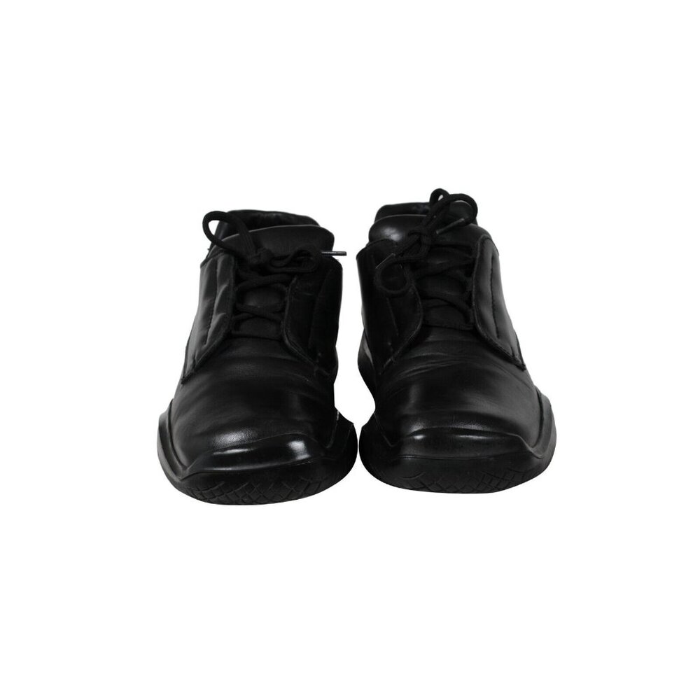 Prada Mens Vintage Chunky Derby US 10 UK 9 Black Leather AW99 Vibram Square Toe - Picture 2 of 11